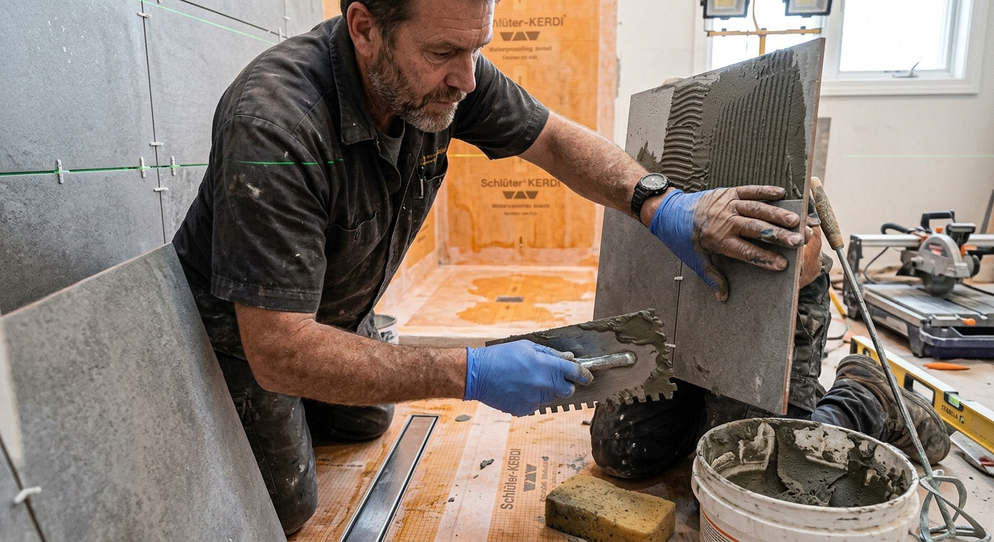 Travaux de plomberie et &eacute;tanch&eacute;it&eacute; salle de bain