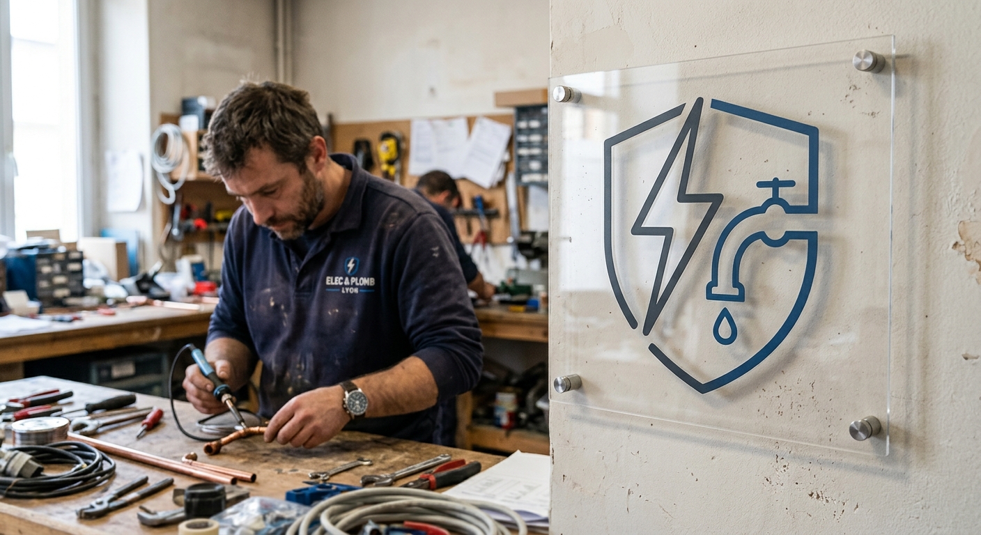 Icône électricité et plomberie