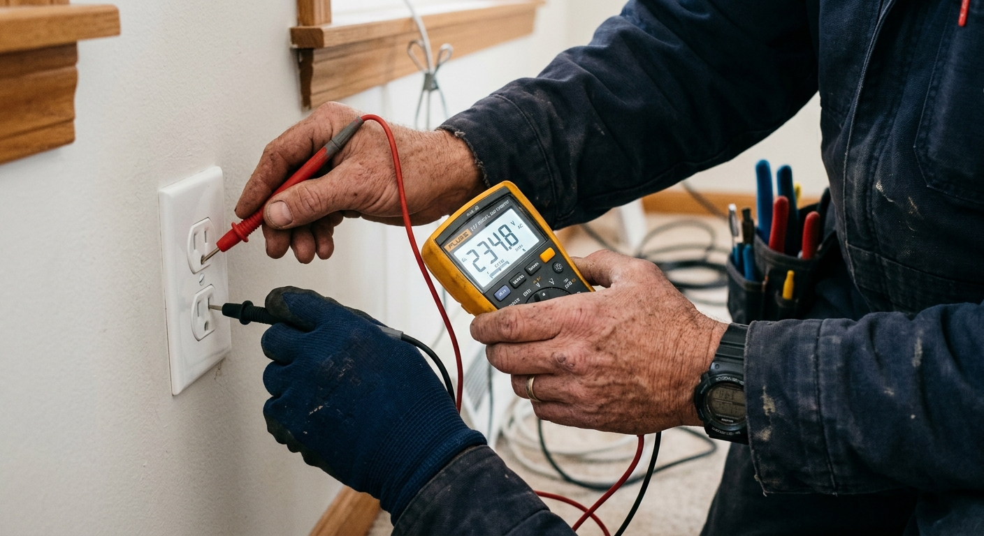 Recherche de panne électrique avec multimètre